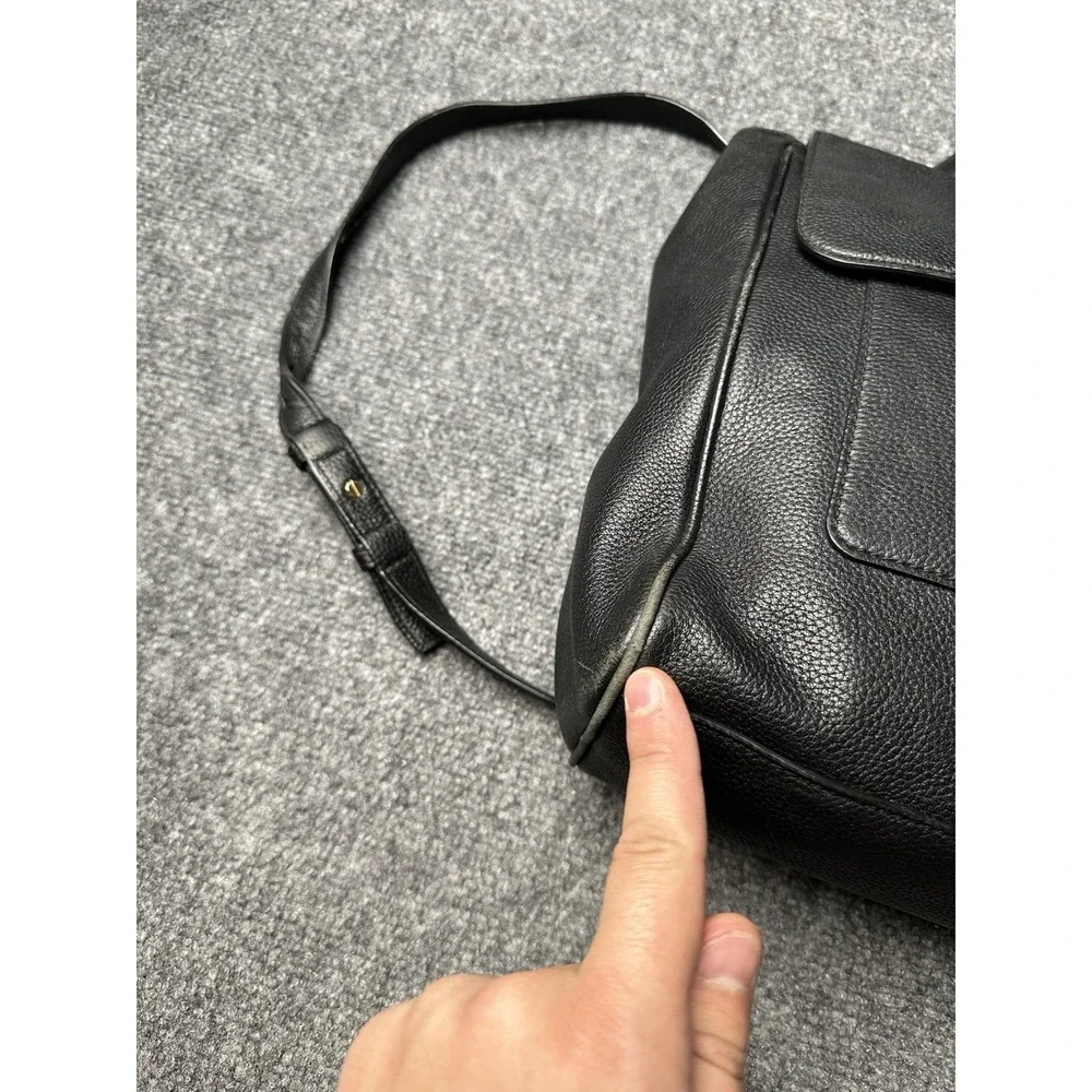 Womens Leather Tory Burch Black Backpack Shoulder‎ Bag, Size One Size